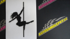 Samolepka Pole dance 001 pravá tanec na tyči