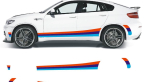 Samolepka Polep na bok BMW X6 M Power - BMW X6 M Packet