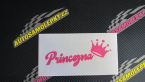Samolepka Princezna s korunkou 001 nápis
