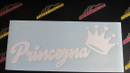 Samolepka Princezna s korunkou 001 nápis