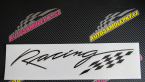 Samolepka Racing sachovnice