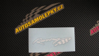 Samolepka Racing sachovnice