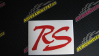 Samolepka RS nápis 002