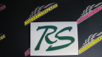 Samolepka RS nápis 002