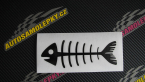 Samolepka Ryba fishbone kostra levá