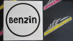 Samolepka Samolepka na víčko od nádrže 009 benzín