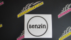 Samolepka Samolepka na víčko od nádrže 009 benzín