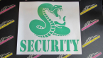 Samolepka Security hlídáno - pravá had