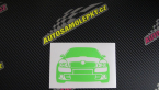 Samolepka Škoda Octavia 2 karikatura 
