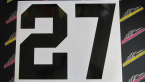 Samolepka Startovní číslo 27