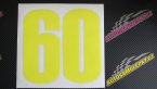 Samolepka Startovní číslo 60 typ 2    