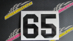 Samolepka Startovní číslo 65