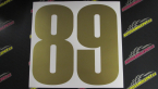 Samolepka Startovní číslo 89 typ 2        