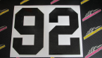 Samolepka Startovní číslo 92