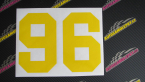 Samolepka Startovní číslo 96
