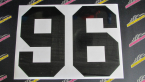 Samolepka Startovní číslo 96