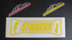 Samolepka Stickers nápis