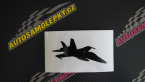 Samolepka Stíhací letoun 001 pravá