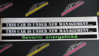 Samolepka Tištěná samolepka pod SPZ proužek 520 x 22mm