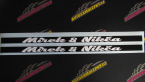 Samolepka Tištěná samolepka pod SPZ proužek 520 x 22mm