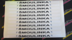 Samolepka Tištěná samolepka pod SPZ proužek 520 x 22mm