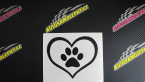 Samolepka Tlapky love 002
