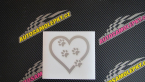Samolepka Tlapky love 006 levá
