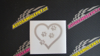 Samolepka Tlapky love 006 pravá