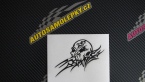 Samolepka Tribal skull levá lebka