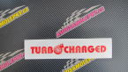 Samolepka Turbo charged nápis