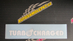 Samolepka Turbo charged nápis
