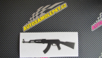 Samolepka Útočná puška AK 47 levá