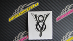 Samolepka V8 - osmiválec