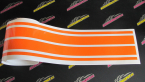 Samolepka Viper pruhy dvojité  1,5 cm + 11 cm + 11 cm + 1,5 cm