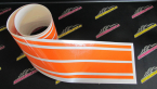 Samolepka Viper pruhy dvojité  1,5 cm + 11 cm + 11 cm + 1,5 cm