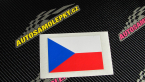 Samolepka Vlajka Česká Republika (ČR) 