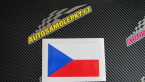Samolepka Vlajka Česká Republika (ČR) 