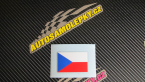 Samolepka Vlajka Česká Republika (ČR) 