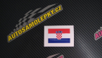 Samolepka Vlajka Chorvatsko