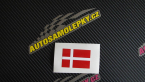 Samolepka Vlajka Dánsko
