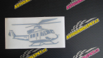 Samolepka Vrtulník 010 pravá helikoptéra