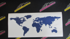 Samolepka World mapa světa