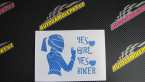 Samolepka Yes girl, yes biker motorkářka