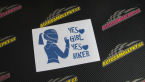 Samolepka Yes girl, yes biker motorkářka