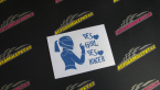 Samolepka Yes girl, yes biker motorkářka