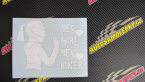Samolepka Yes girl, yes biker motorkářka