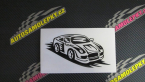 Samolepka Závodní auto 006 pravá