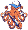 Barevná chobotnice 002 levá basebalista