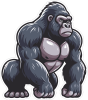 Barevná gorila 013 pravá