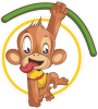 Barevná opice 006 pravá veselý opičák